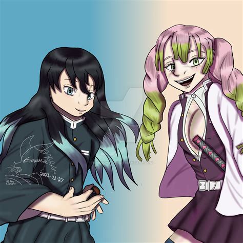 semidraws mitsuri x muichiro|SemiDraws